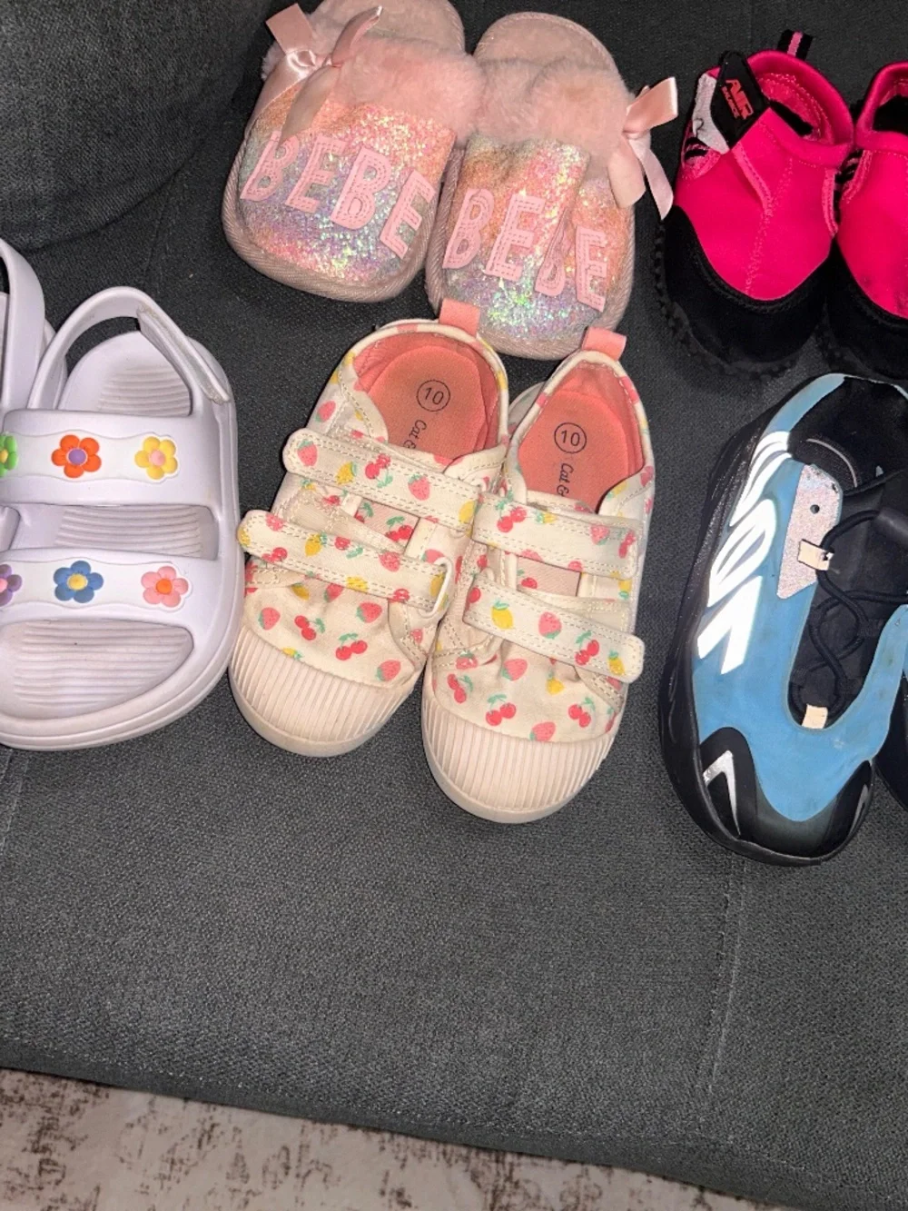 5 pair of size 10c girls shoes bundle